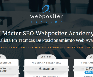 Webpositer Academy – El máster SEO más completo + BECA 500€